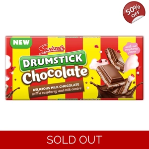 Swizzels Drumstick Milk Chocolate and Raspberry Bar 100g